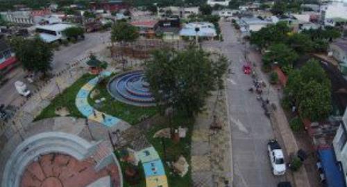 Panorámica del centro de Puerto Gaitán